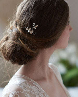 EPINGLE CHEVEUX MARIAGE<BR>Leaf x3 - MP Paris