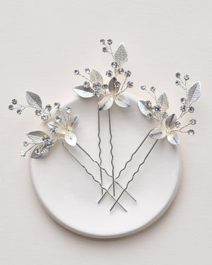 EPINGLE CHEVEUX MARIAGE<BR>Leaf x3 - MP Paris