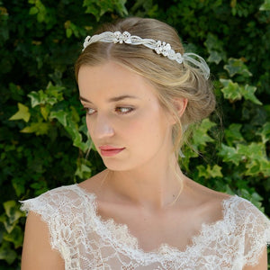 HEADBAND MARIAGE PERLE<BR>Katya - MP Paris