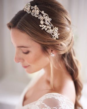 HEADBAND STRASS SWAROVSKI<BR>Kena Or - MP Paris