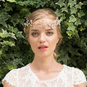 HEADBAND BOHEME DE MARIAGE<BR>Cinnamon Or rose - MP Paris