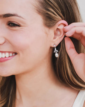 BOUCLES D OREILLES MARIÉE<BR>Olivia Or ou argent