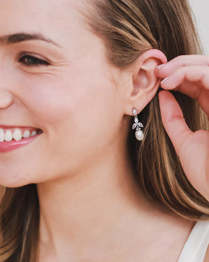 BOUCLES D OREILLES MARIÉE<BR>Olivia Or ou argent