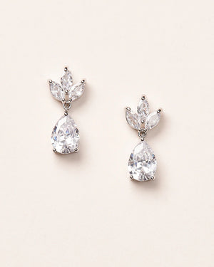 BOUCLES D OREILLES MARIÉE<BR>Fleurette Or, rose gold ou argent