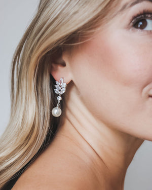 BOUCLES D OREILLES MARIÉE<BR>Diana Argent ou rose gold