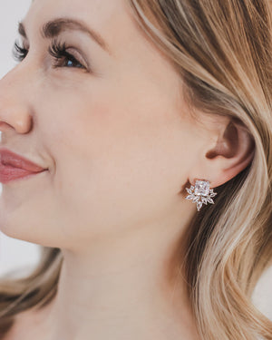 BOUCLES D OREILLES MARIÉE<BR>Lucy Argent ou Rose gold