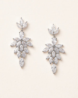 BOUCLES D OREILLES MARIÉE<BR>Rayna Argent ou Or rose
