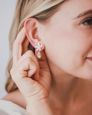 BOUCLES D OREILLES MARIÉE<BR>Tess Or ou argent