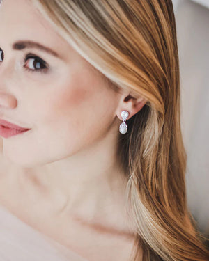 BOUCLES D OREILLES MARIÉE<BR>Natalie Or, rose gold ou argent