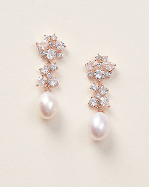 BOUCLES D OREILLES MARIÉE<BR>Silvia Or, rose gold ou argent