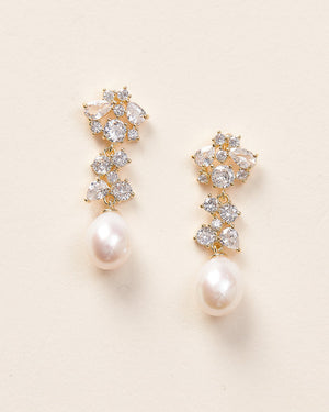 BOUCLES D OREILLES MARIÉE<BR>Silvia Or, rose gold ou argent