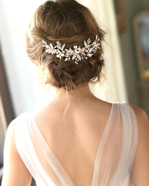 ORNEMENT CHEVEUX MARIAGE<BR>Aviana Or - MP Paris