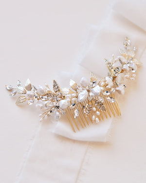 ORNEMENT CHEVEUX MARIAGE<BR>Aviana Or - MP Paris