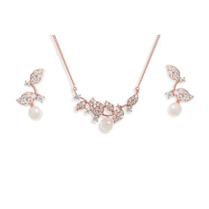 PARURE PERLE MARIAGE<BR>Aphrodite Or rose - MP Paris