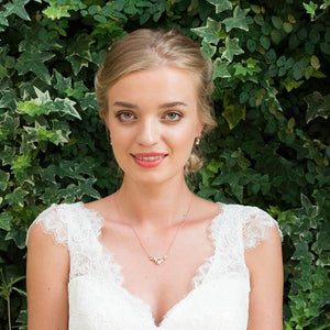 PARURE PERLE MARIAGE<BR>Aphrodite Or rose - MP Paris