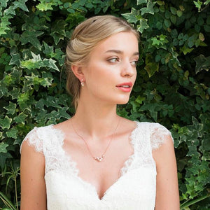 PARURE PERLE MARIAGE<BR>Aphrodite Or rose - MP Paris