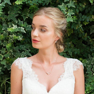 PARURE PERLE MARIAGE<BR>Aphrodite Or rose - MP Paris