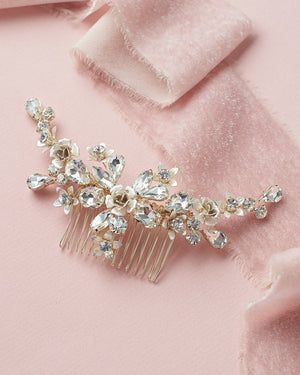 PEIGNE CHEVEUX STRASS MARIAGE<BR>Hadley Or - MP Paris