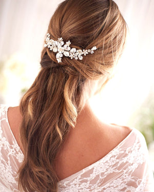 PEIGNE CHEVEUX STRASS MARIAGE<BR>Hadley Or - MP Paris