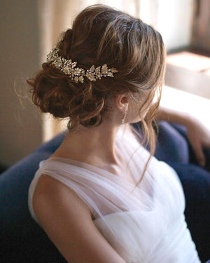 BIJOUX DE CHEVEUX MARIAGE<BR>Viola Or rose - MP Paris
