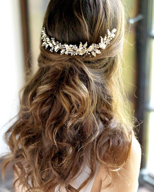 BIJOUX DE CHEVEUX MARIAGE<BR>Viola Or rose - MP Paris