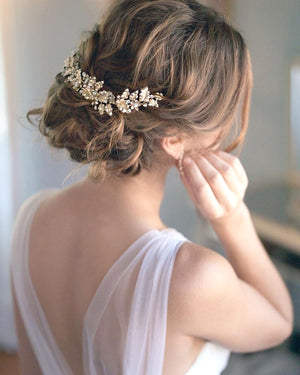 BIJOUX DE CHEVEUX MARIAGE<BR>Viola Or rose - MP Paris