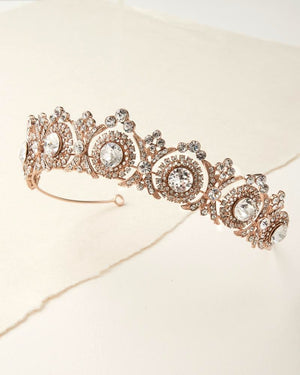 TIARE DE MARIÉE<BR>Joelle Or rose - MP Paris