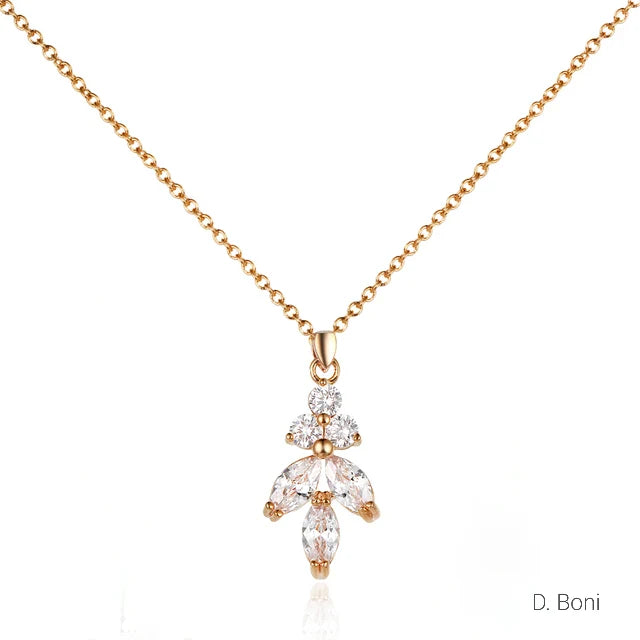 BOUCLES D&#39;OREILLES MARIÉE&lt;br&gt;Astride Or rose