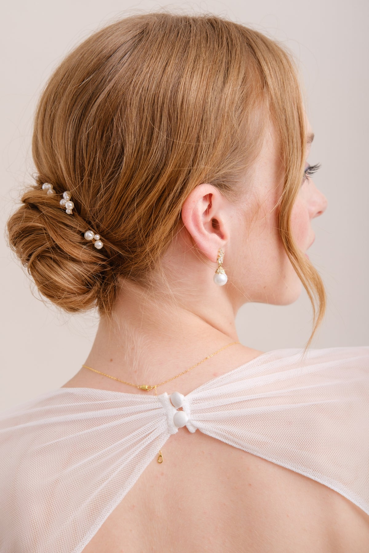 Elastique cheveux bijoux avec perles 