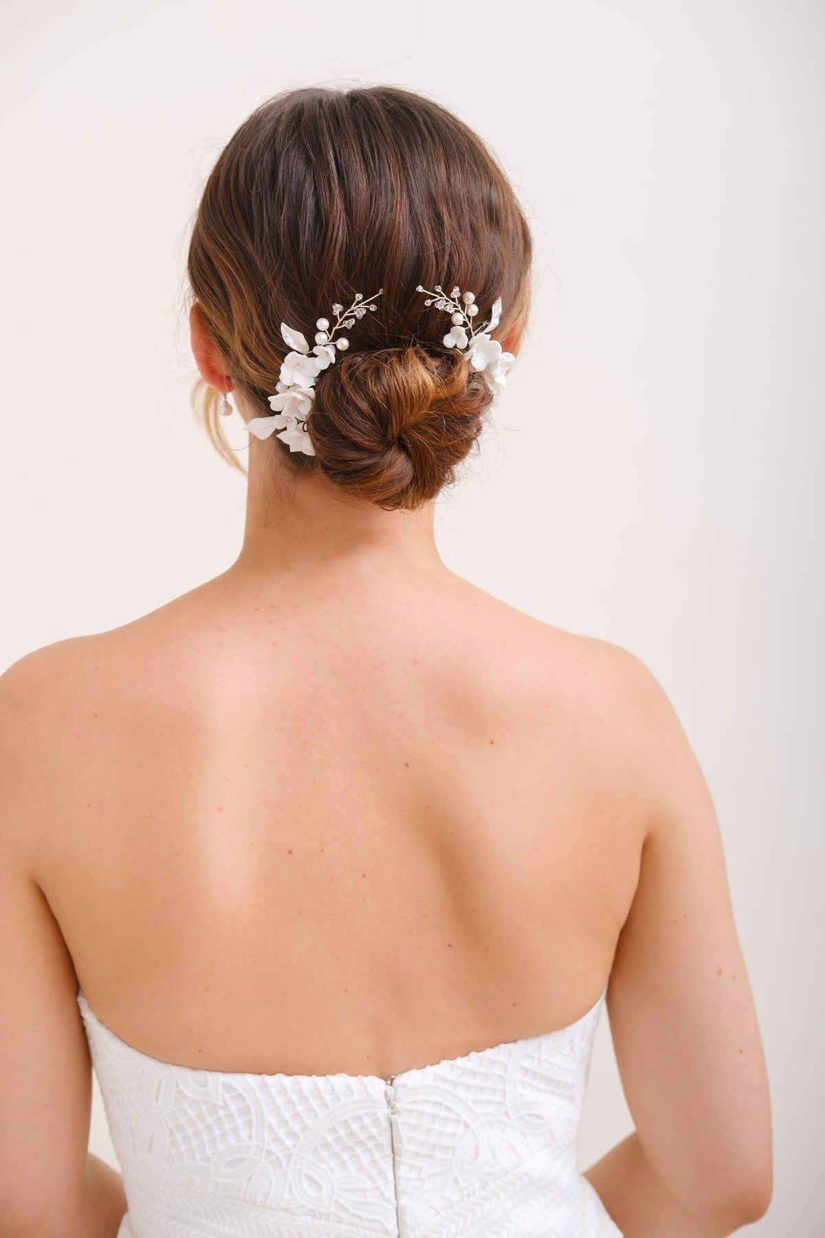 ACCESSOIRE CHEVEUX MARIAGE FLEURI&lt;BR&gt;Juliette (lot de 2)