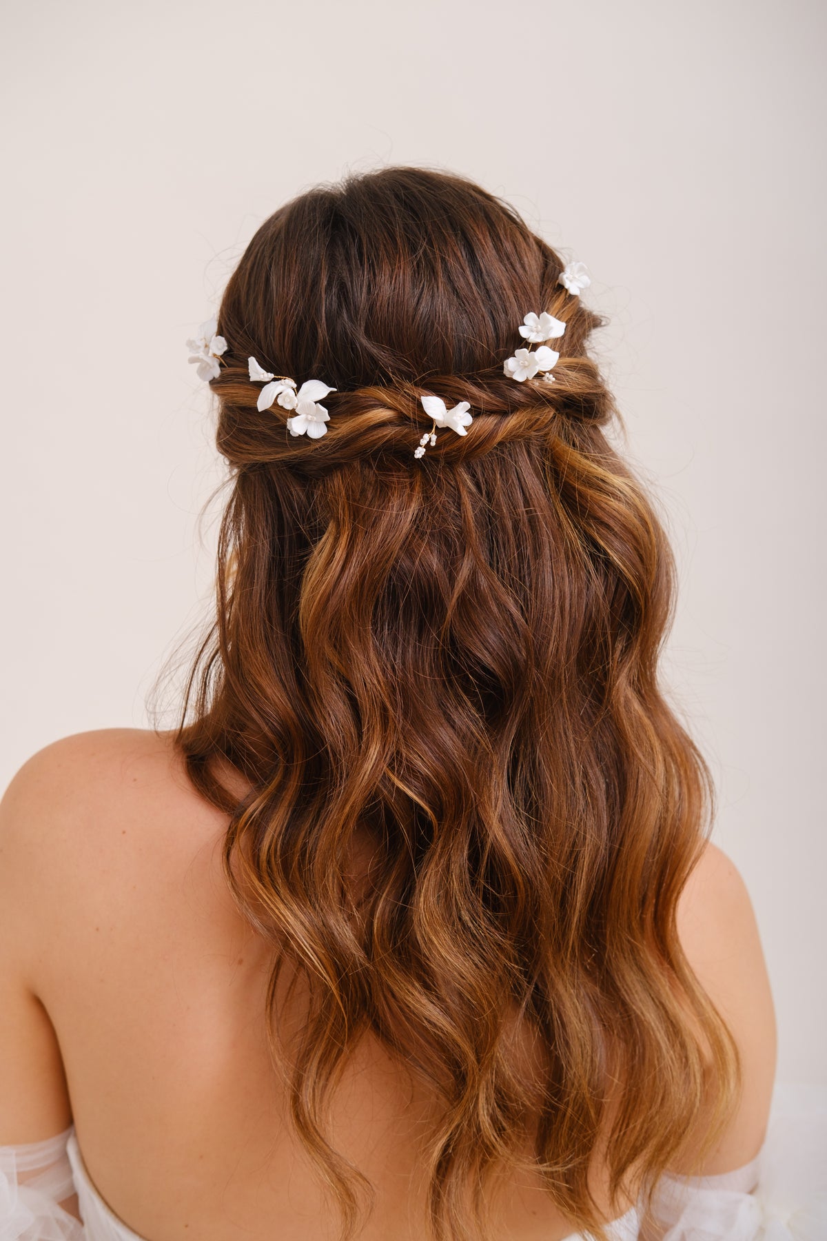 PICS A CHIGNON FLEURS&lt;BR&gt;Maya (lot de 5 pics)
