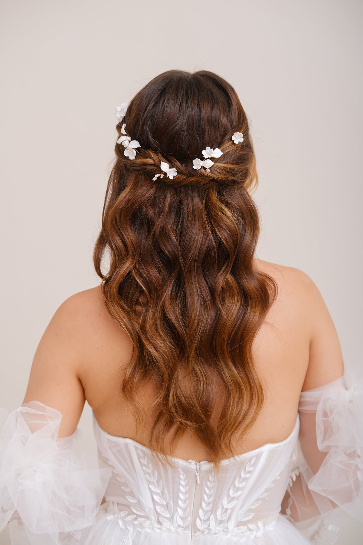 PICS A CHIGNON FLEURS&lt;BR&gt;Maya (lot de 5 pics)