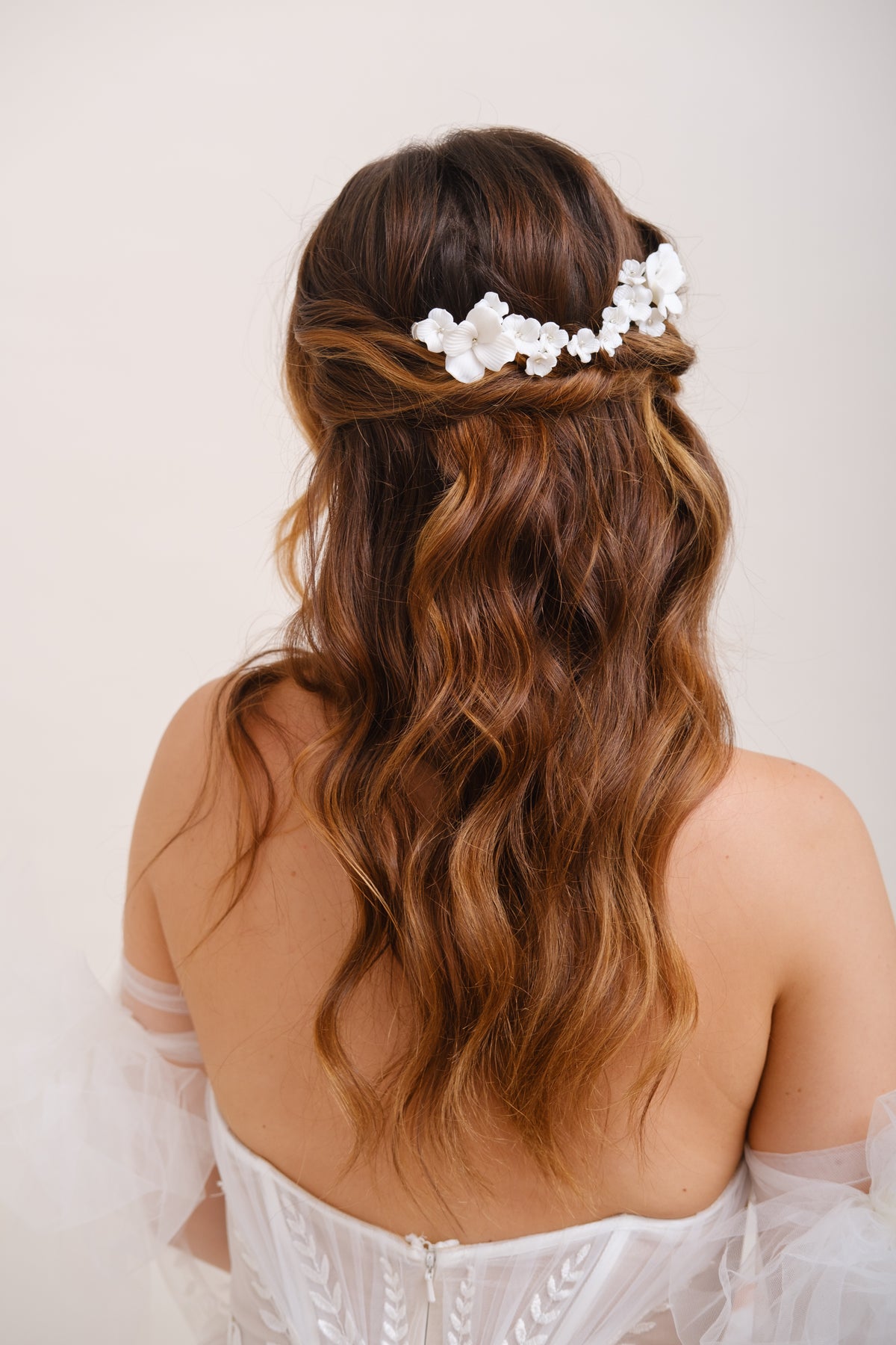 CLIP CHEVEUX MARIEE&lt;BR&gt;Floriane (lot de 2)