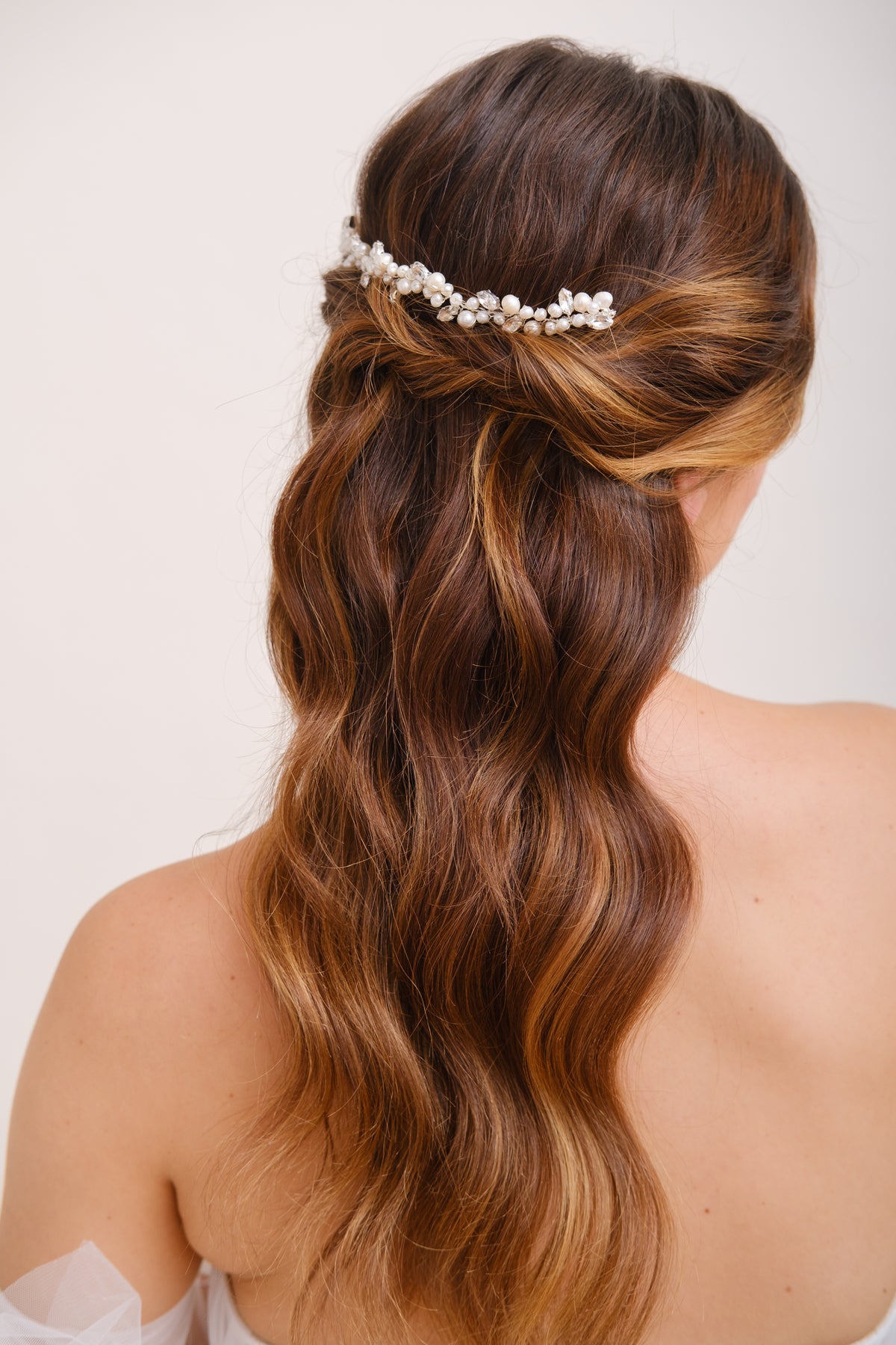 HEADBAND MARIAGE PERLES &lt;BR&gt;Bianca