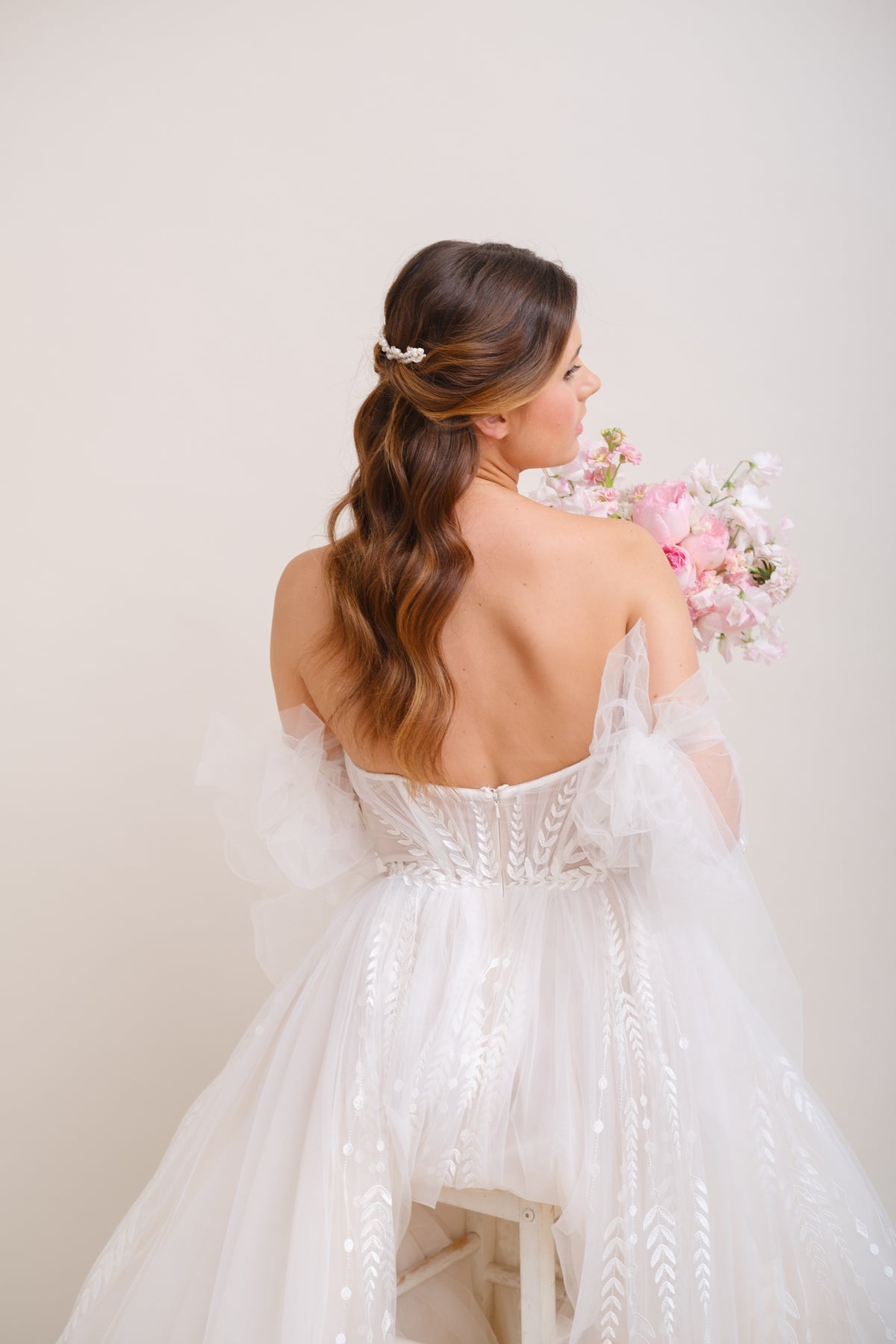 HEADBAND MARIAGE PERLES &lt;BR&gt;Bianca