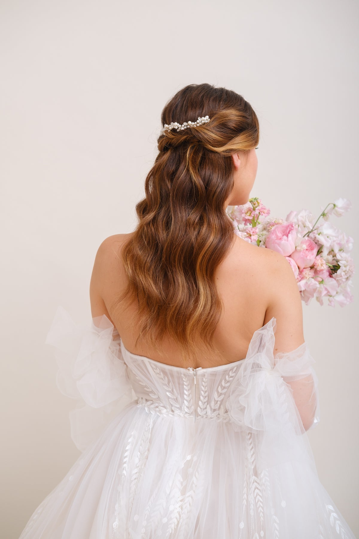 HEADBAND MARIAGE PERLES &lt;BR&gt;Bianca