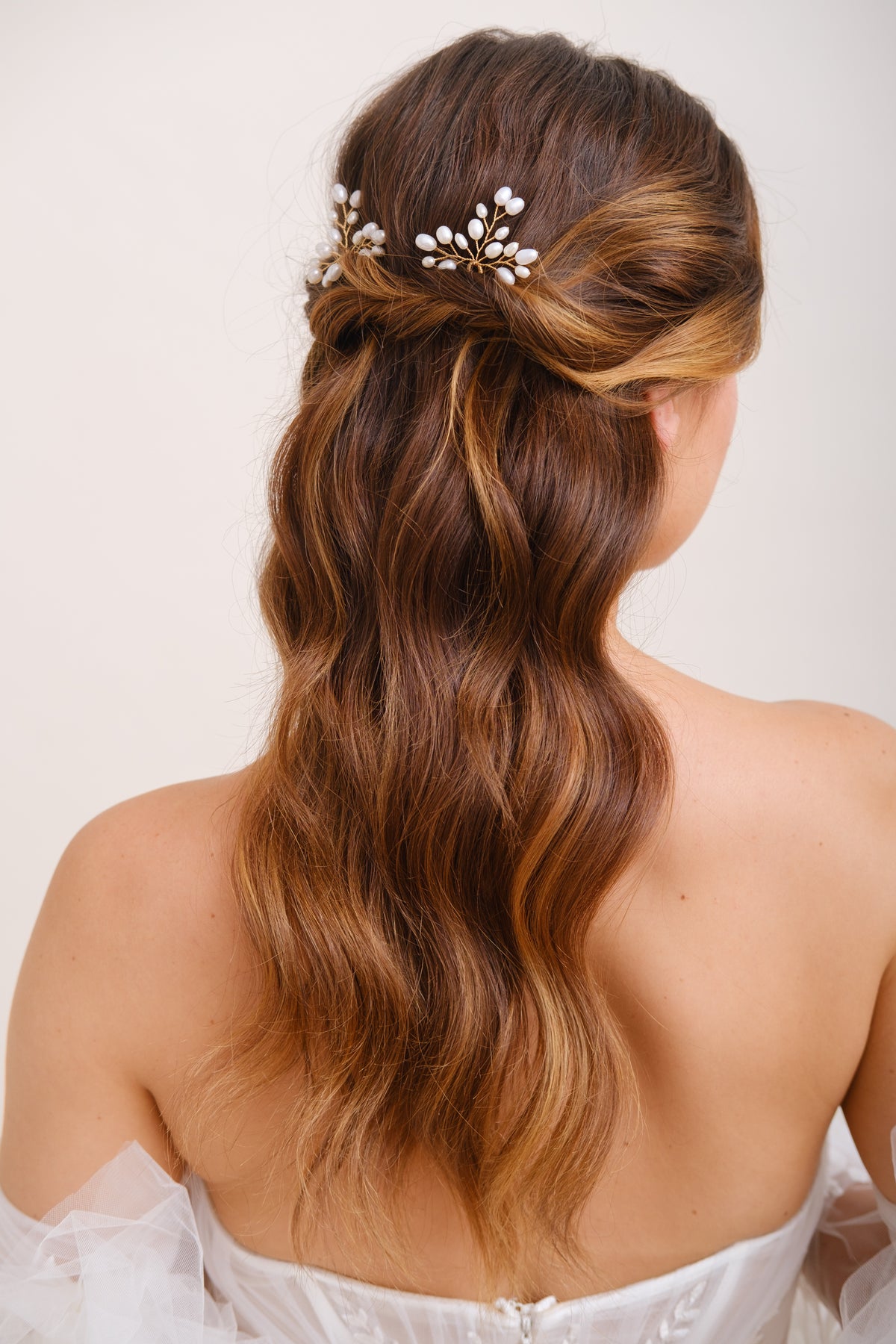PICS A CHIGNON PERLES&lt;BR&gt;Léa (lot de 2)