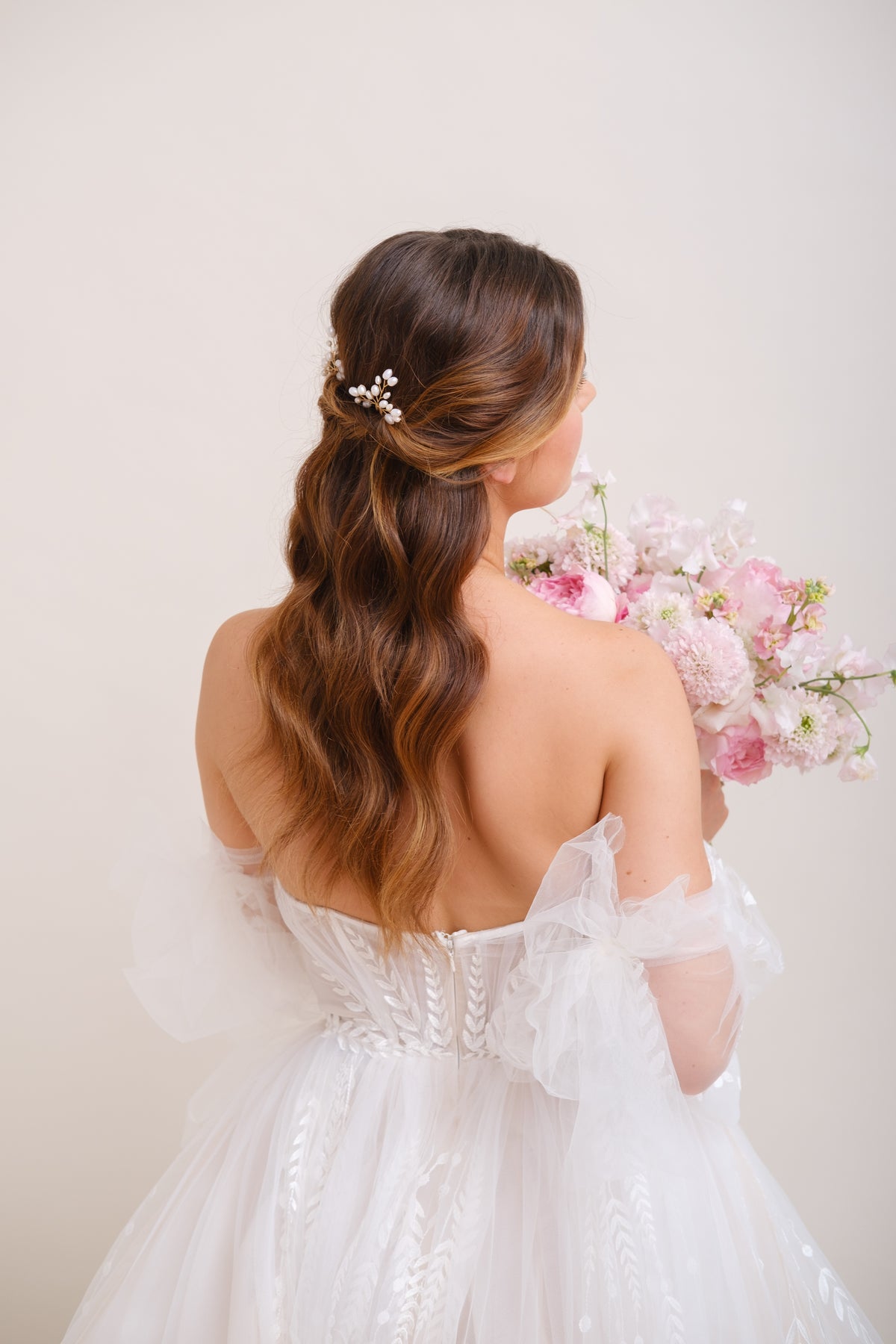 PICS A CHIGNON PERLES&lt;BR&gt;Léa (lot de 2)