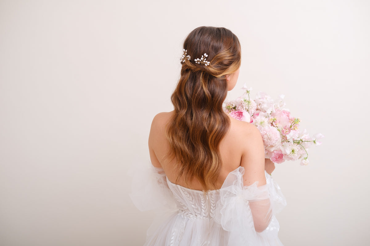 PICS A CHIGNON PERLES&lt;BR&gt;Léa (lot de 2)