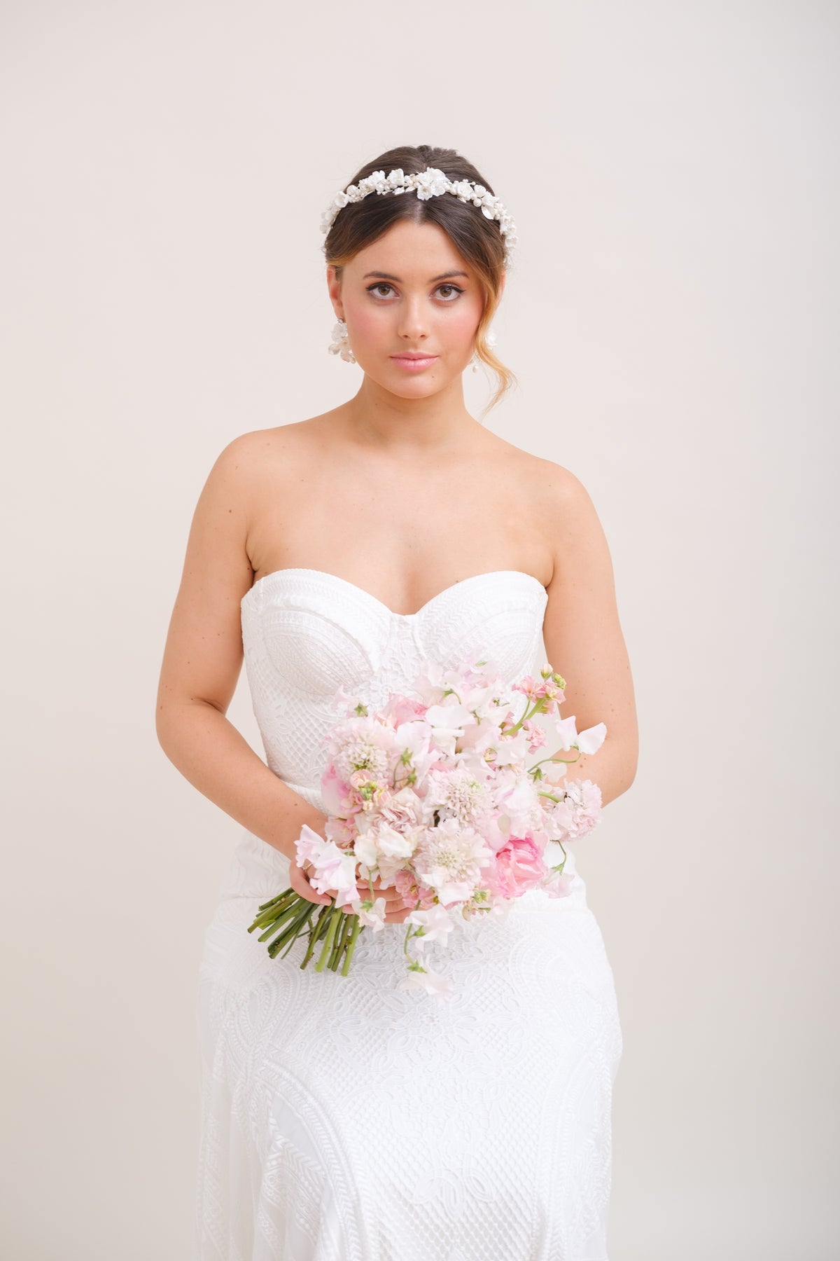 COURONNE DE FLEURS MARIEE&lt;BR&gt;Perrine