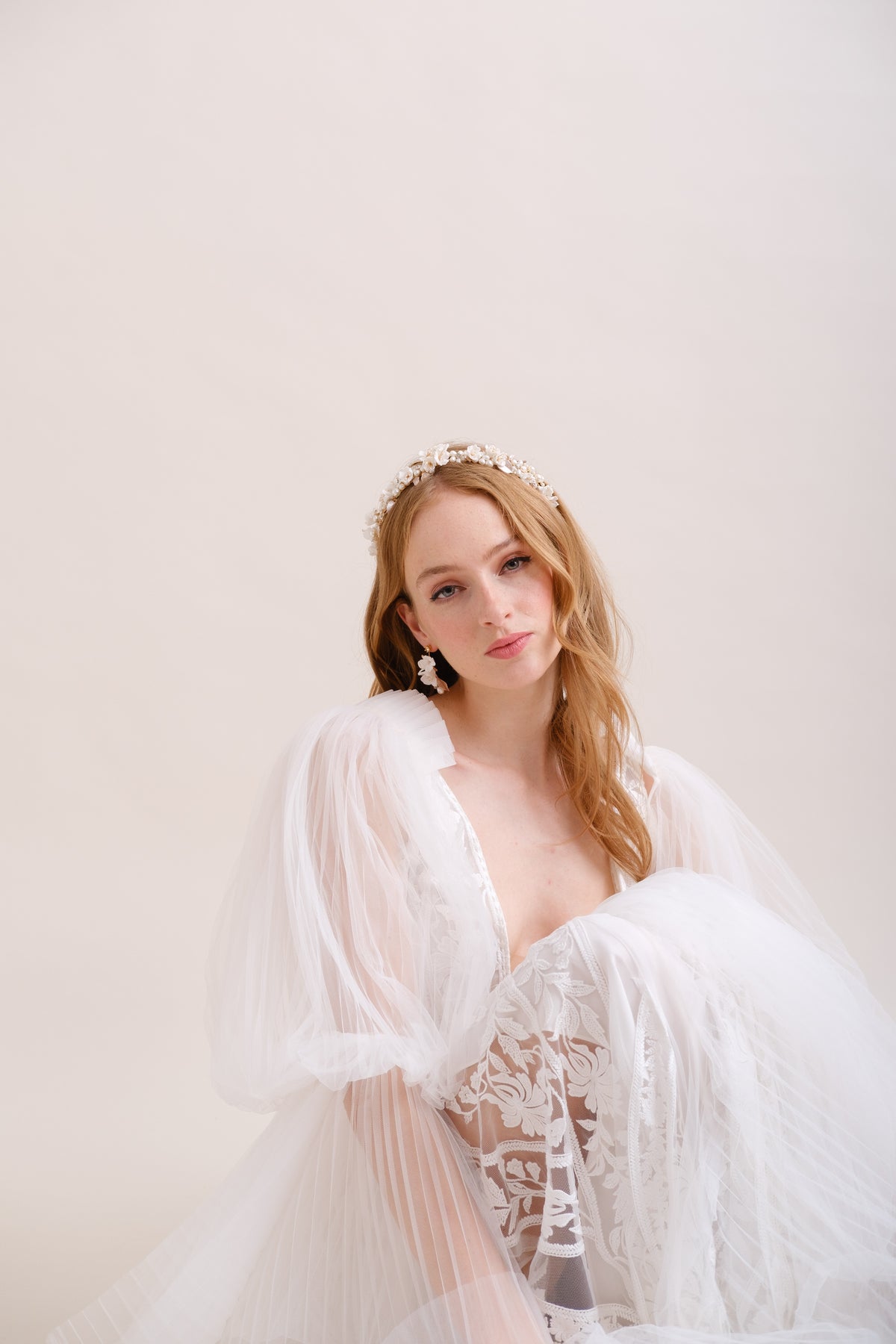 COURONNE DE FLEURS MARIEE&lt;BR&gt;Perrine