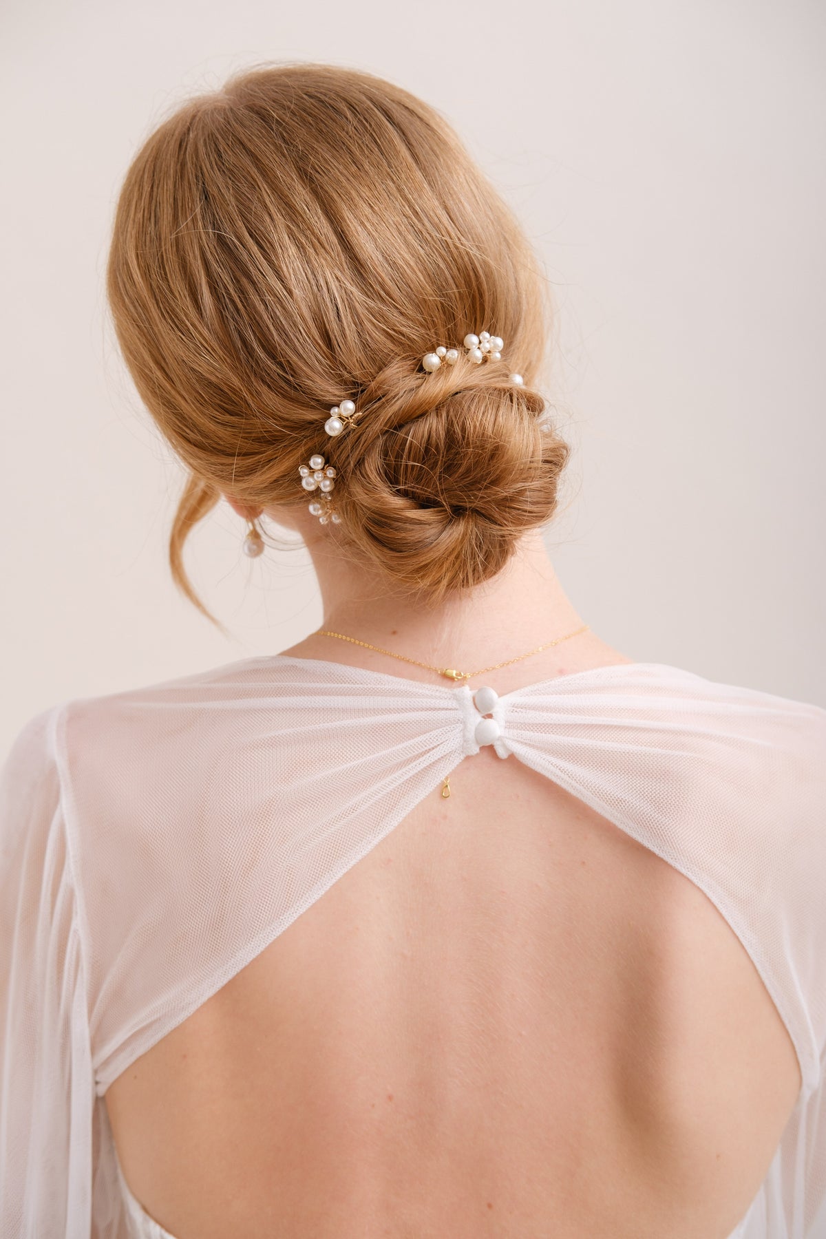 PICS A CHIGNON PERLES MARIAGE&lt;BR&gt;Pearl (lot de 6 pics)