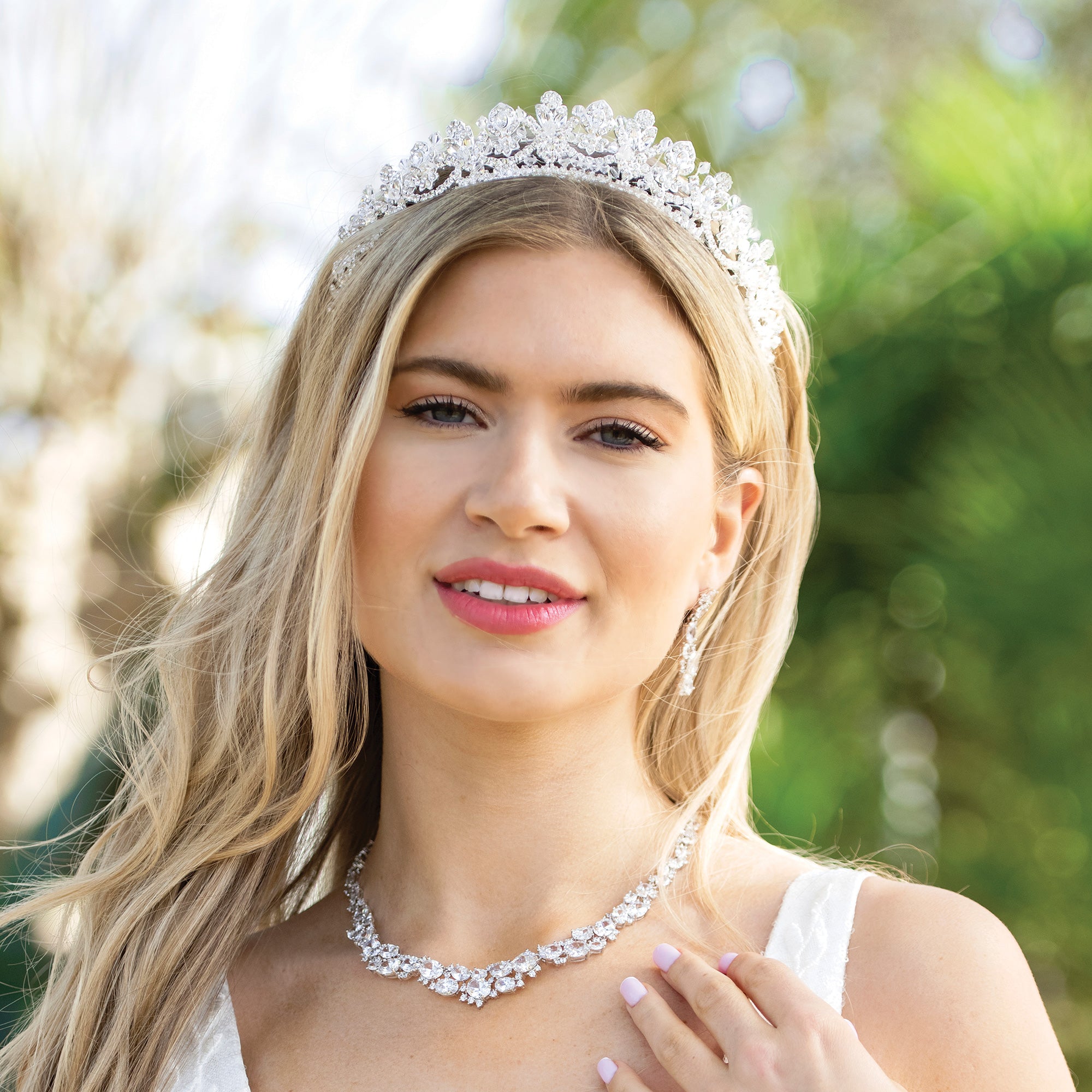 Couronne Mariée Cristal Strass & Perles – Diadème Princesse Élégant Pour Mariage, Soirée Ou Bal