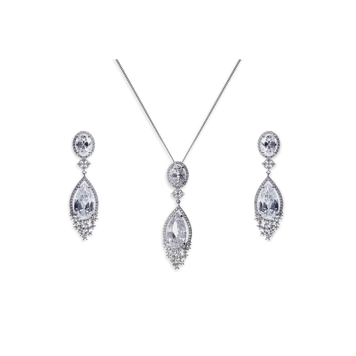 Parure Collier - Boucles d&#39;oreilles&lt;br&gt;Beverley Hills - MP Paris