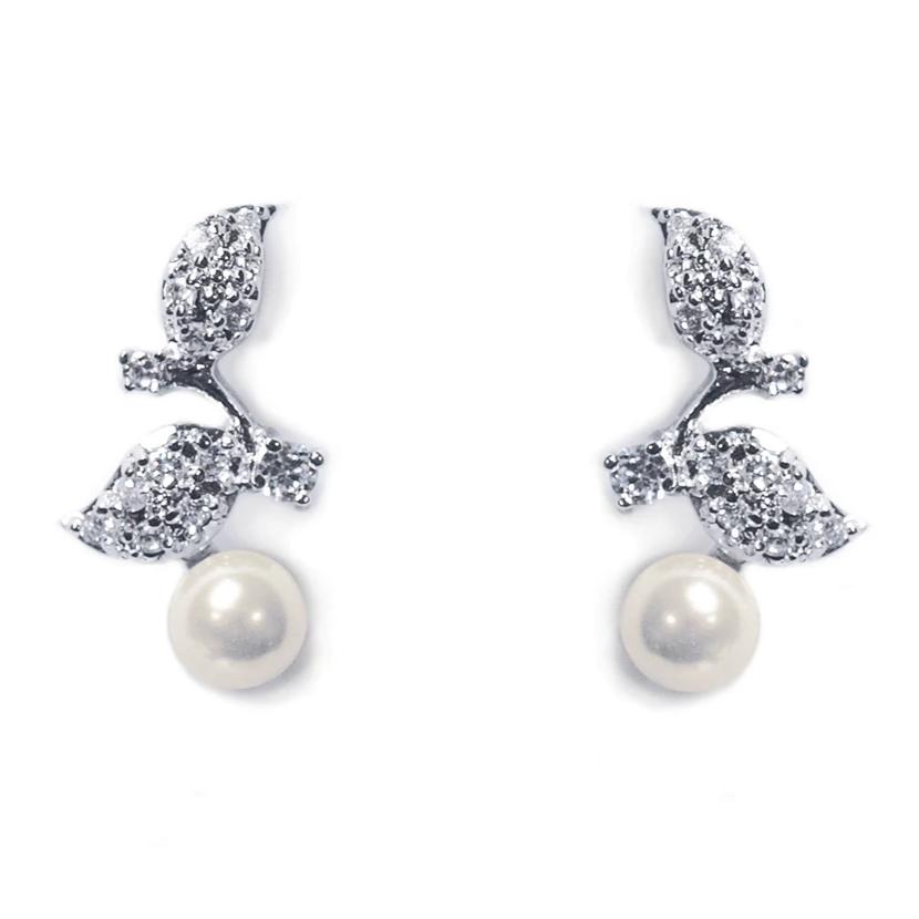 BOUCLES D&#39;OREILLES PERLE MARIAGE&lt;BR&gt;Aphrodite - MP Paris