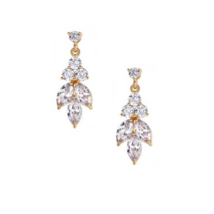 BOUCLES D'OREILLES MARIAGE STRASS<br>Astride Or
