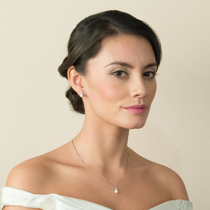 Parure Collier - Boucles d&#39;oreilles&lt;br&gt;Classic Pearl - MP Paris