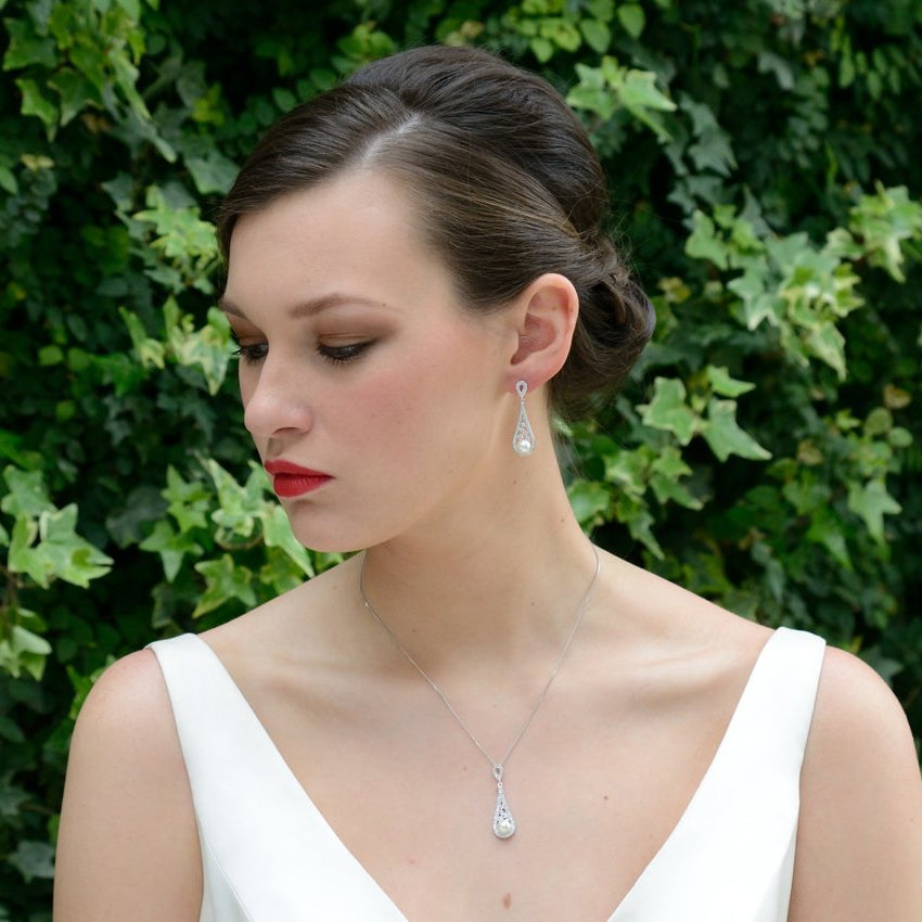 Parure Collier - Boucles d&#39;oreilles&lt;br&gt;Fontaine - MP Paris
