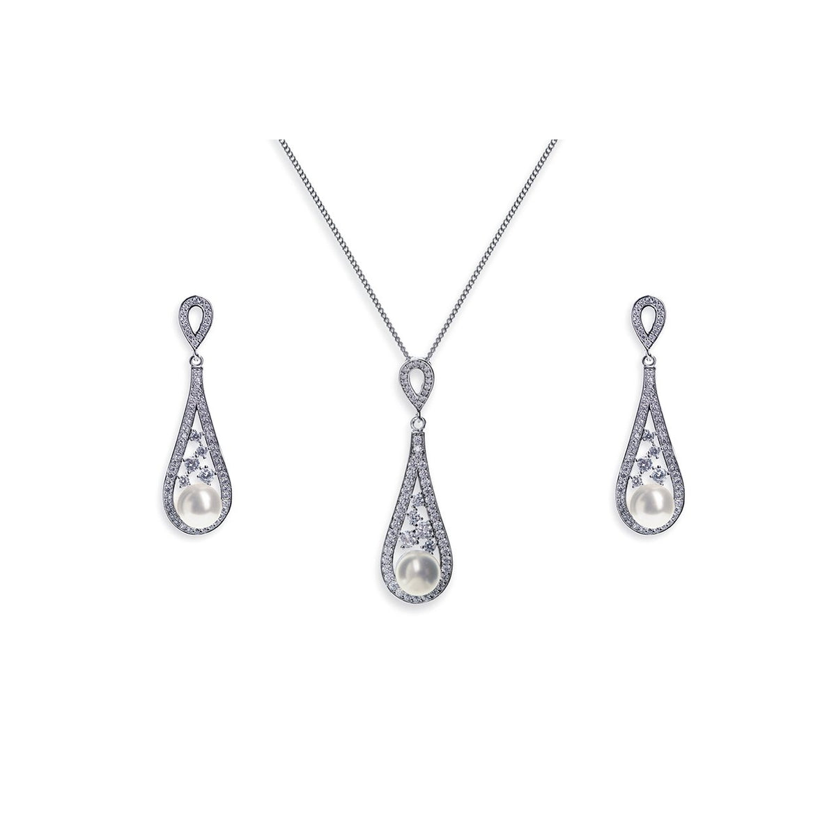 Parure Collier - Boucles d&#39;oreilles&lt;br&gt;Fontaine - MP Paris