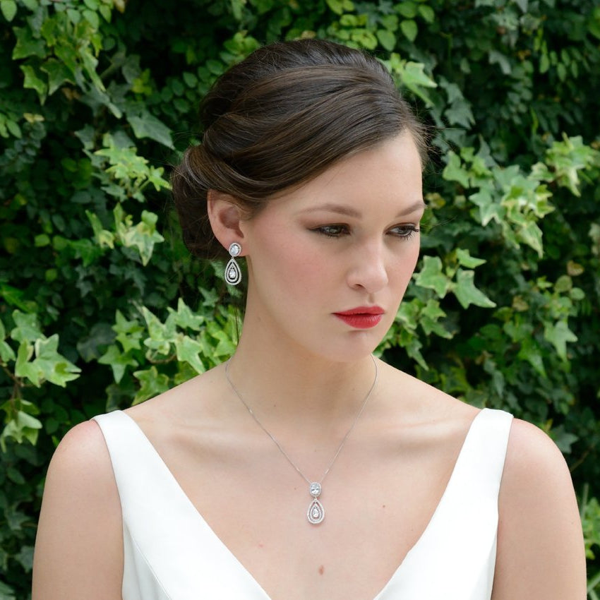 Parure Collier - Boucles d&#39;oreilles&lt;br&gt;Forsythe - MP Paris